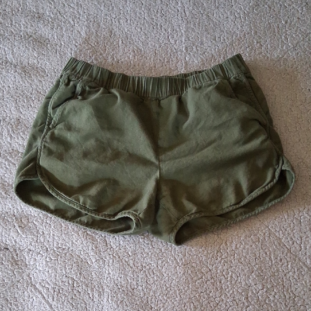Madewell Olive Athletic Shorts